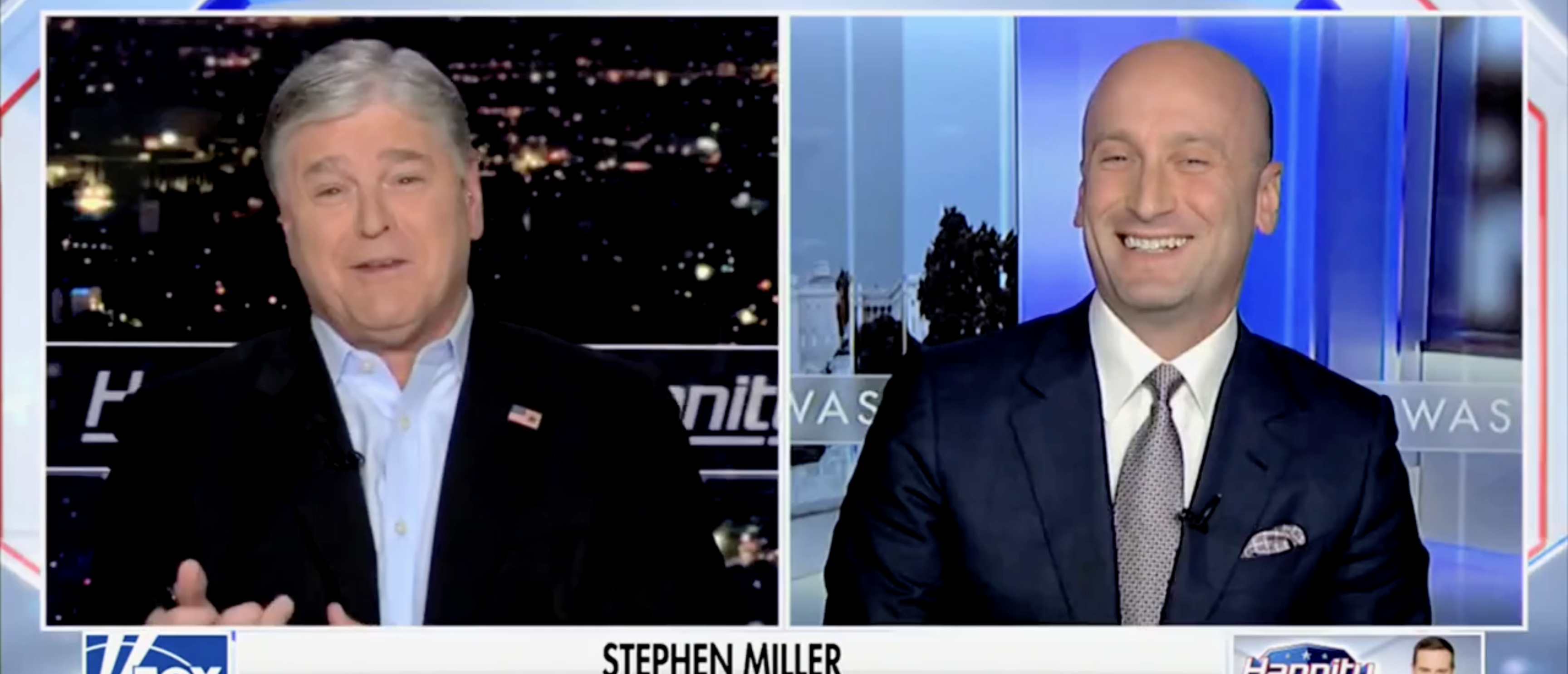 Stephen Miller on "Hannity" ripping dems [Screenshot/Fox News/"Hannity"]
